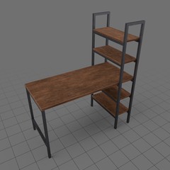 Desk with shelves