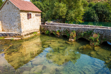 Fototapeta na wymiar Parco Naturale di Krka (Croazia)