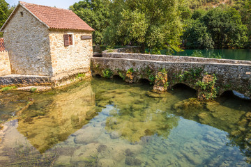 Fototapeta na wymiar Parco Naturale di Krka (Croazia)