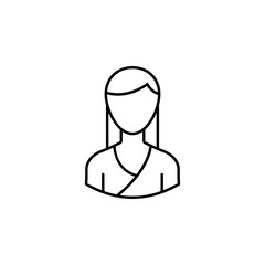 avatar karate outline icon. Signs and symbols can be used for web logo mobile app UI UX