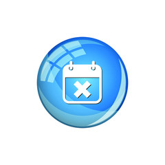 Fototapeta premium Modern Icon Calendar Button Applications