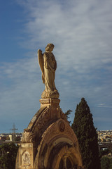 View to crypt on Addolorata cemetery, Malta.