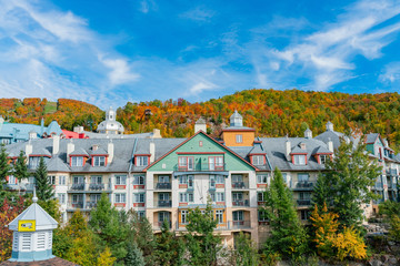 Beautiful fall color of Mont-Tremblant National Park