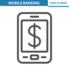 Mobile Banking Icon