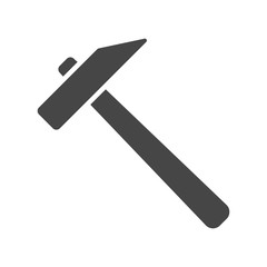 Hammer Icon in trendy flat style isolated on white background, for your web site design, app, logo, UI. Vector illustration.