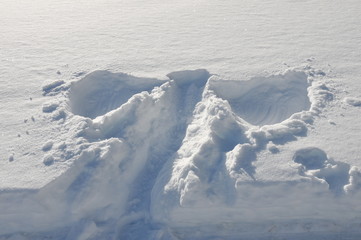 angels in deep snow