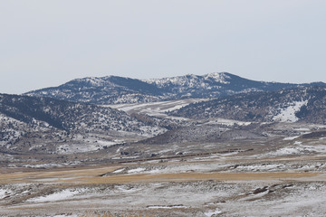 wyoming mountains in winter