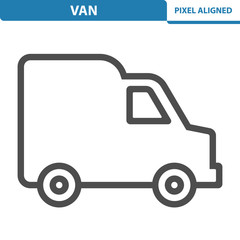 Fototapeta premium Van Icon