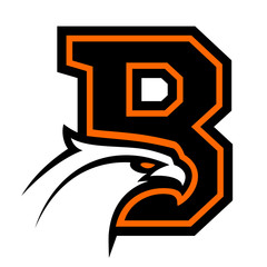 Letter B with eagle head. Great for sports logotypes and team mascots.