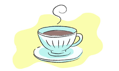 手書き風イラストのコーヒー