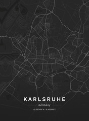 Map of Karlsruhe, Germany