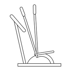 Gym running cardio machine black and white