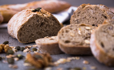 slices of rye bread
