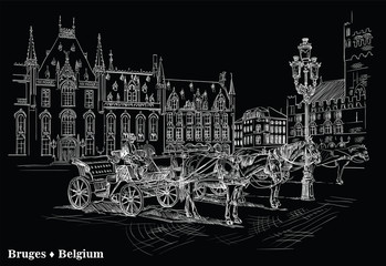 Black vector hand drawing Holland 6