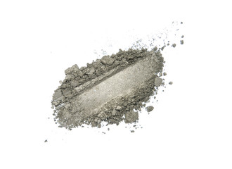 Eye shadow gray smudge white isolated background