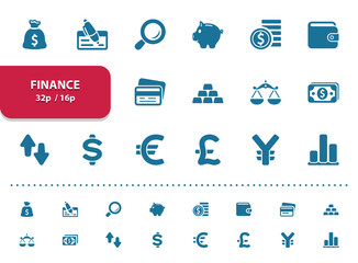 Finance Icons (2x magnification for preview)