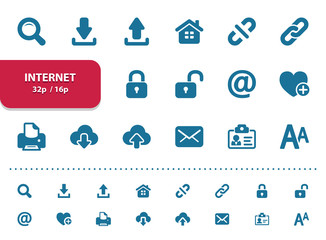 Internet Icons (2x magnification for preview)