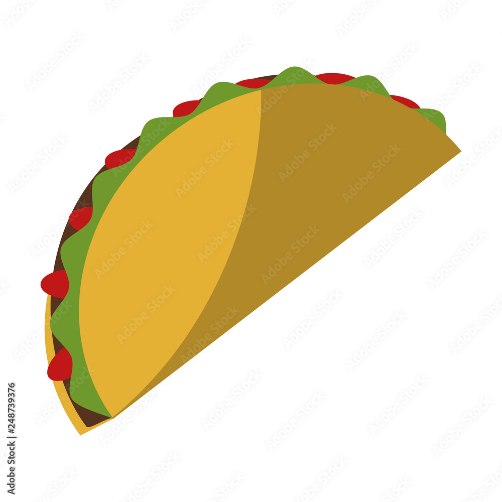 Sticker mexican taco food