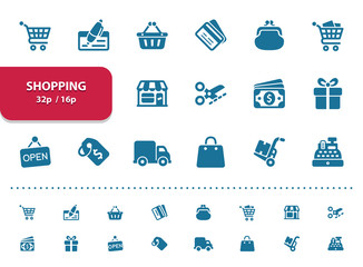 Shopping Icons (2x magnification for preview)
