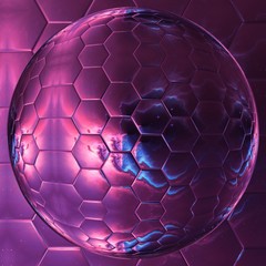 Abstract watercolor purple and violet fractal background. Stock. Good for decor banners, posters, music albums covers or invitations. Glowing texture for creative design. Cosmic wallpaper. Graphic art