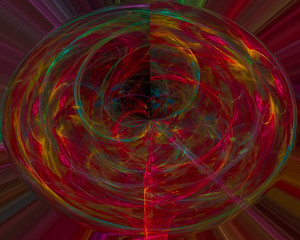 digital abstract fractal, fantasy design