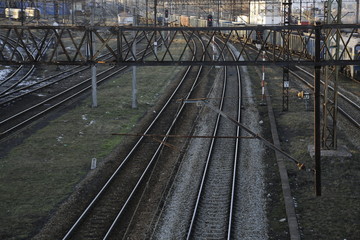 Railway Tracks. Train Tracks. Railroad. Railway infrastructure