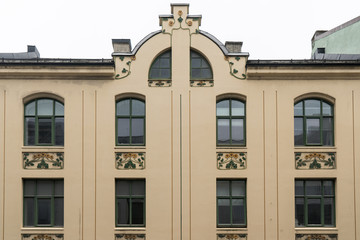 Fototapeta premium Jugendstilfassaden und Ornamente in Ålesund