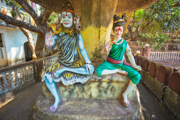 ancient abandoned temple in the jungle of India