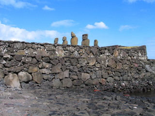 Eastern Island.  The island of the  moais. Rapa Nui. Chile
