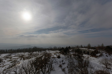 Fototapeta na wymiar Winter in the Pilis