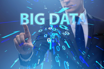 Big data concept with data mining analyst