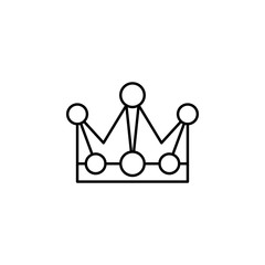 king crown icon. Element of royalty for mobile concept and web apps icon. Thin line icon for website design and development, app development. Premium icon