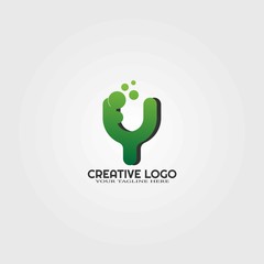 Creative logo template, vector logo technology for business corporate, concept design, elements, illustrations -vector