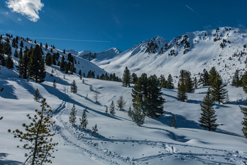 Fototapeta na wymiar Skitour zum Wetterkreuz, Kühtai, Tirol