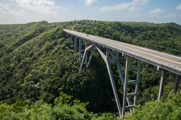 Fototapeta na wymiar The Bridge of Bacunayagua, Cuba.