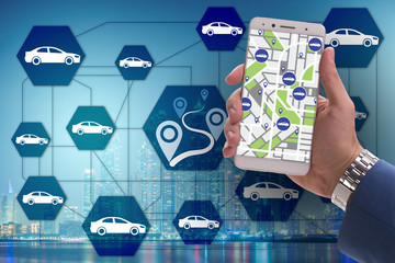 Concept of car ordering online