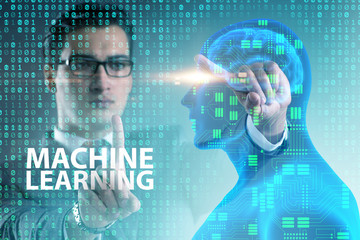 Machine learning concept as modern technology