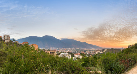 Caracas City View at Sunset