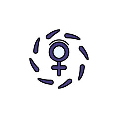 organization, venus, protest icon. Element of feminism illustration. Premium quality graphic design icon. Signs and symbols collection icon for websites, web design