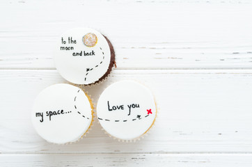 Delicious cupcakes for Valentine Day