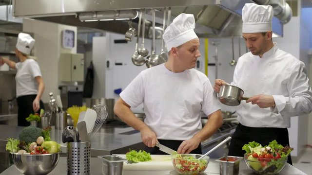 cook quitting job to chef in kitchen