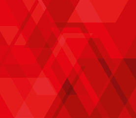 Red geometric background. Vector graphics