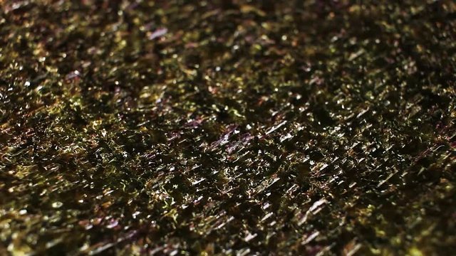 Sushi alga food closeup texture pattern seamless looping rotating video footage hd resolution.