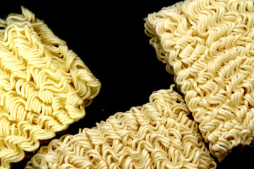 Instant noodles in the hot water
