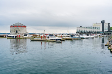 Fototapeta na wymiar Shoal Tower by the harbor