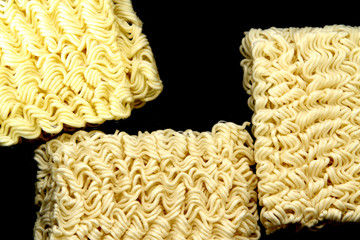 Instant noodles in the hot water