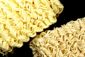 Instant noodles in the hot water