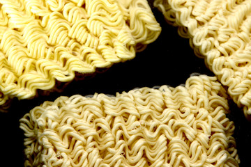 Instant noodles in the hot water
