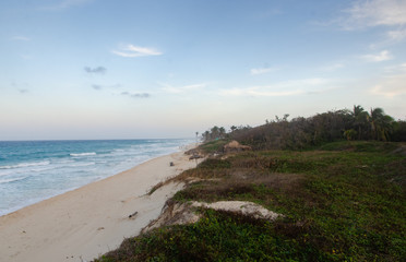 Twilight at Santa Maria del Mar Beach, Havana, Cuba