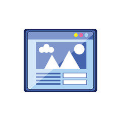 template webpage interface icon